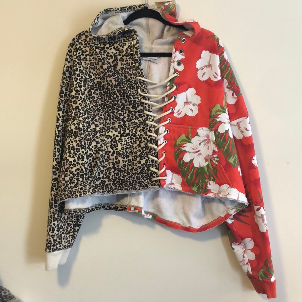 Urban outfitters lace up hoodie